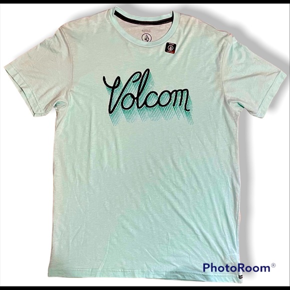 Volcom Other - Volcom Crew Neck Mint Green with Black Logo T-Shirt